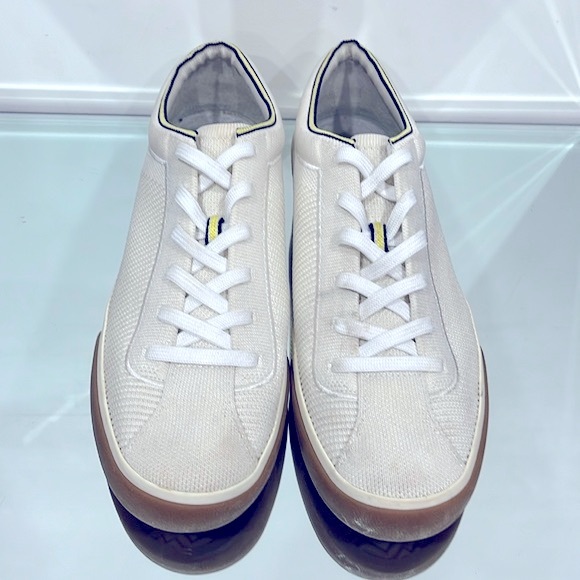 Rothy’s Blond Lace Up Sneakers in Cream and Beige size 9 - Picture 2 of 14